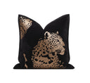Leopard Print Velvet Accent Cushion – 18x18