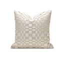 Woven Leather Accent Cushion – 18x18