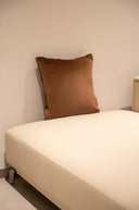 Designer Bear Character Leather Cushion Cover - 16x16 inches