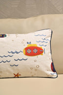Submarine Cotton Linen Cushion – 12x20 Inch