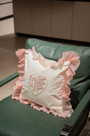 Love Heart Velvet Decor Cushion – 16x16 Inch