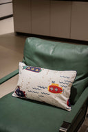 Submarine Cotton Linen Cushion – 12x20 Inch