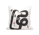 Track Map Velvet Cushion – 18x18 Inch