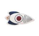 Rocket Ship Velvet Cushion – Abstract