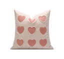 Heart Motif Velvet Cushion – 18x18 Inch