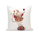 Juggler Monkey Velvet Cushion – 18x18 Inch