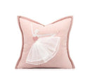 Tutu Ballerina Velvet Cushion – 18x18 Inch