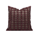 Luxe Suede & Leather Accent Cushion – 18x18