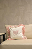 Love Heart Velvet Decor Cushion – 16x16 Inch