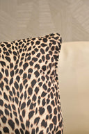 Leopard Print Velvet Cushion Cover - 18x18 Square Pillow