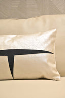 Minimalist Leather Lumbar Cushion Cover - 12x20 inches