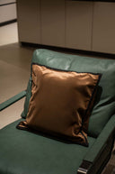 Designer Bear Character Leather Cushion Cover - 16x16 inches