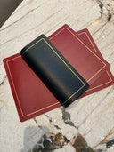 Reversible Red- Black Leather Rectangle Table Mat Set of 4 - 30x43cm Premium Placemats