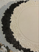 Beige Round Leather Table Mat Set of 4 - 38cm Premium Placemats