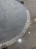 Silver Round Mat Set of 4 - 38cm Premium Table Placemats